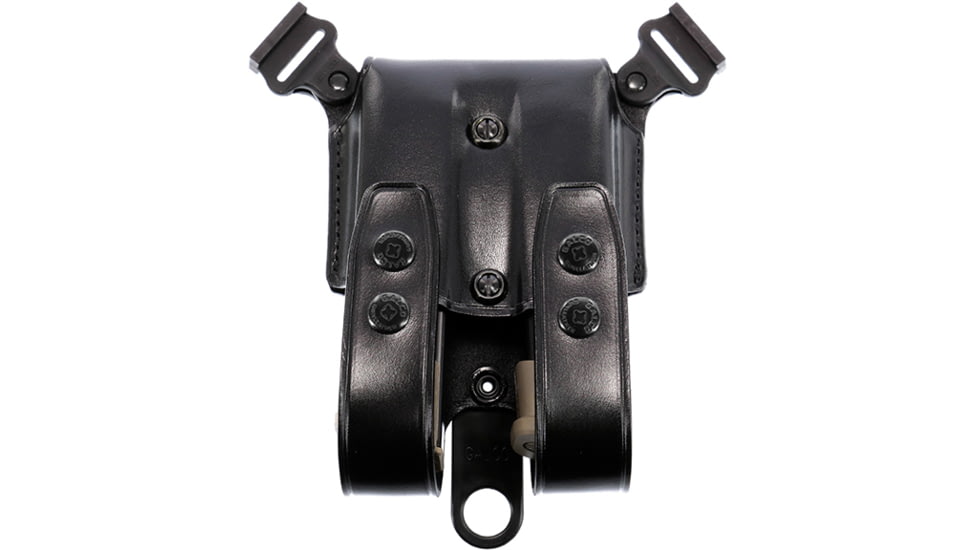 Galco Scl Extended Double Mag Case For System, GLOCK 19X, SIG-SAUER M17 W/17-21 RD MAG, Ambi, Black, SCL36B