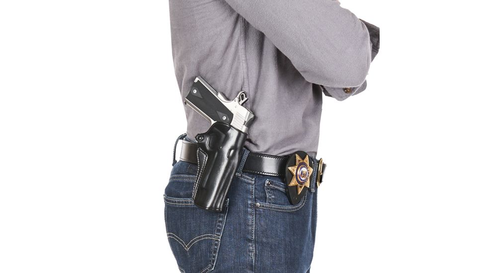 Galco Speed Master 2.0 Paddle Belt Holster Colt Agent Revolver, Colt Cobra 2, Right Hand, Plain Finish, Black, SM2-118B