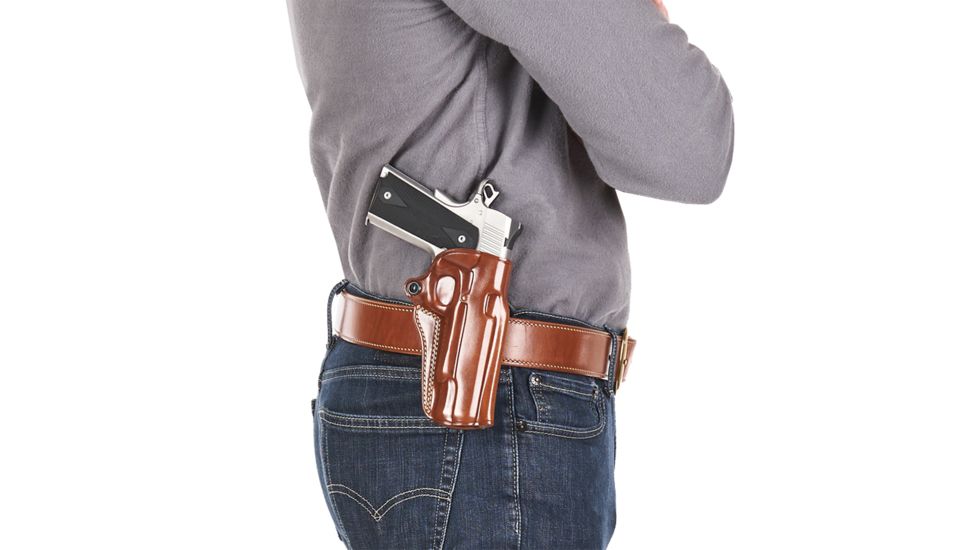 Galco Speed Master 2.0 Paddle Belt Leather Holster, S&amp;W M&amp;P Shield 9/40 &amp; 2.0 9/40, Right, Premium Steerhide, Tan, SM2-652