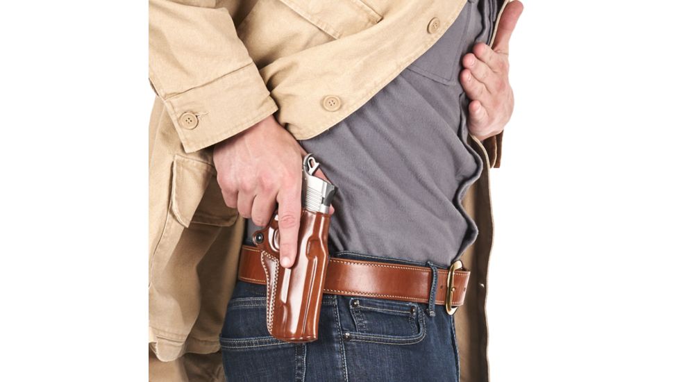 Galco Speed Master 2.0 Paddle Belt Leather Holster, S&amp;W M&amp;P Shield 9/40 &amp; 2.0 9/40, Right, Premium Steerhide, Tan, SM2-652