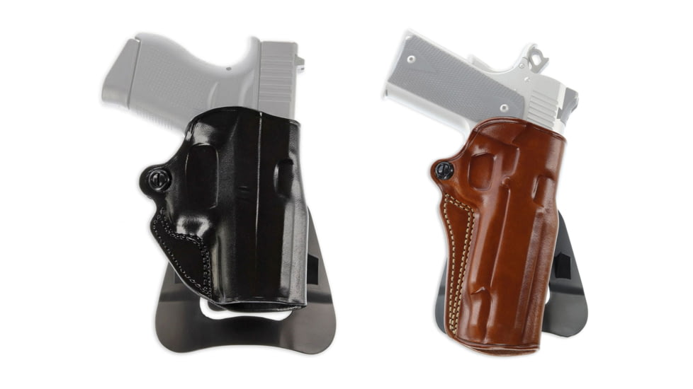 Galco Speed Master 2.0 Paddle Belt Holster, Leather, Black, Tan