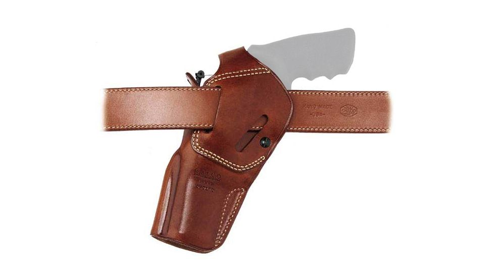 Galco DAO Strongside/Crossdraw Belt Holster, Smith &amp; Wesson Model 460 X-Frame Revolver 5in, Right, Plain, Tan, DAO190