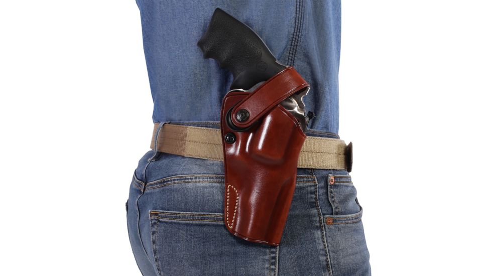Galco DAO Strongside/Crossdraw Belt Holster, Smith &amp; Wesson Model 460 X-Frame Revolver 5in, Right, Plain, Tan, DAO190