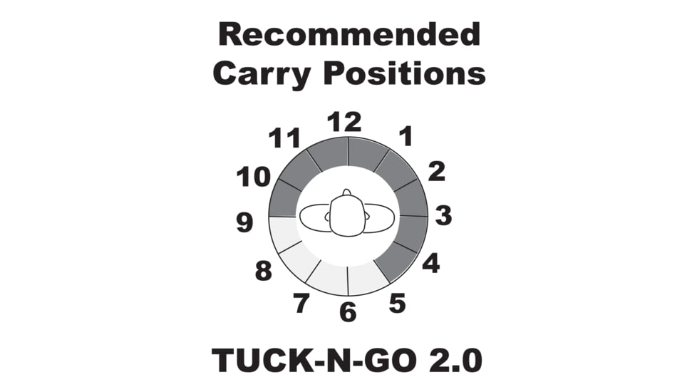 Galco Tuck-N-Go In the Pant Holster, Ambidextrous, Leather, M&amp;P Shield, 9EZ,  Black, TUC834B
