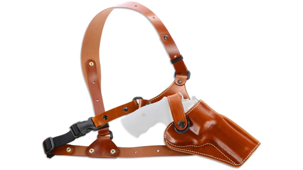 Galco VHS 4.0 Holster Shoulder Component, Colt King Cobra/Python/Trooper, Ruger GP100 Revolver, Ruger Redhawk, S&amp;W N-Frame/L-Frame, Taurus 425 Tracker/627 Tracker, Ambidextrous, Plain, Tan, GA194
