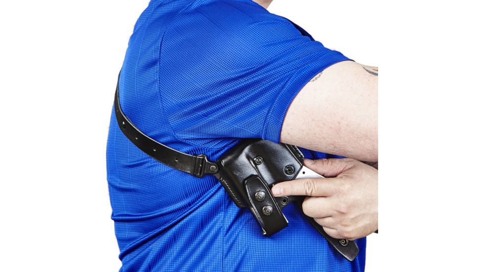 Galco VHS Shoulder Holster System, Ambidextrous, Black - For Glock 19 - VHS226B