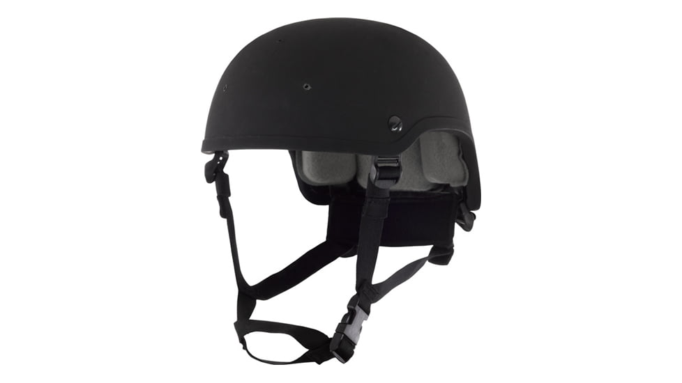 Galvion Batlskin Viper P4 Helmet, High Cut, Viper Front Mount and Interlocking Long Rails Option, Large, Black, 4-0555-5111