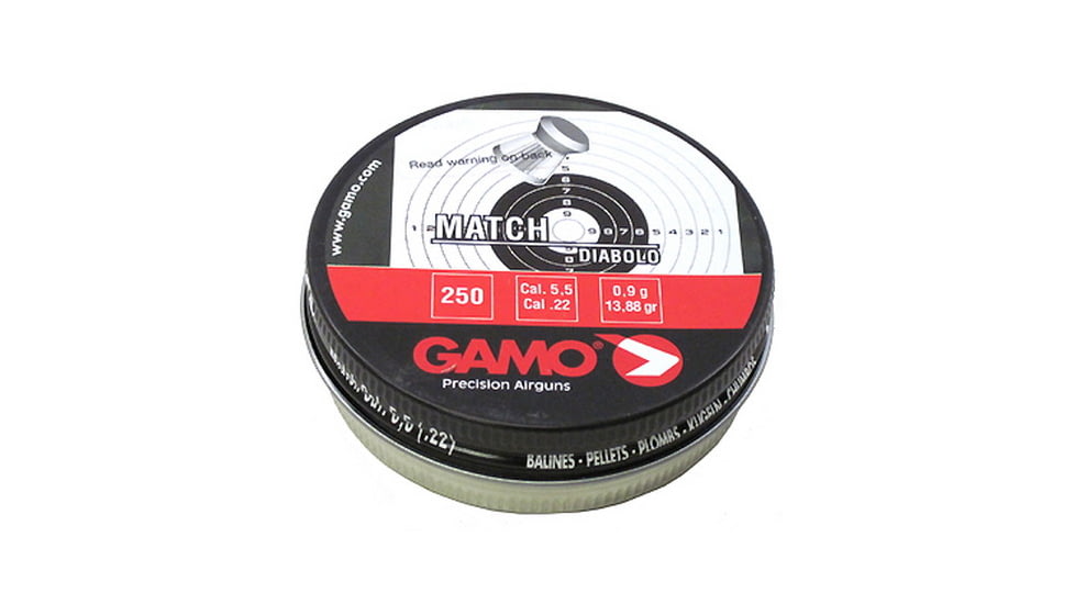 Gamo Match Pellets Flat Nose .22 Cal 632002554