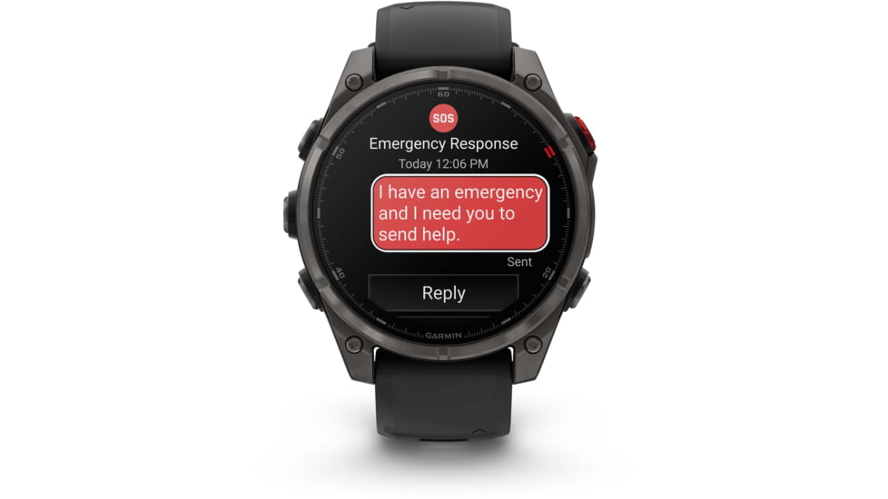 Garmin Fenix 8 Pro Unisex Watches, 47mm Case Diameter, Titanium Bezel, Black/Pebble Gray Silicone Band, 010-03198-00