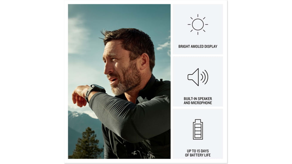 Garmin Fenix 8 Pro Unisex Watches, 47mm Case Diameter, Titanium Bezel, Black/Pebble Gray Silicone Band, 010-03198-00