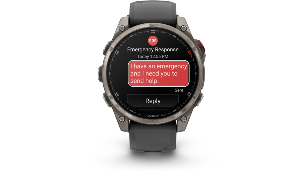 Garmin Fenix 8 Pro Unisex Watches, 47mm Case Diameter, Titanium Bezel, Graphite/Black Silicone Band, 010-03198-10