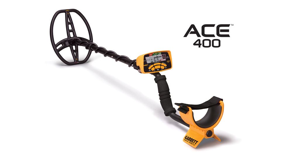 Garrett Ace 400, 8.5x11 in, Black/Yellow, Medium 1141260