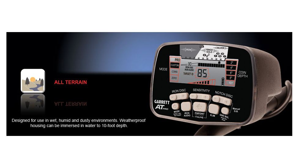 Garrett AT Pro Waterproof Metal Detector 1140460