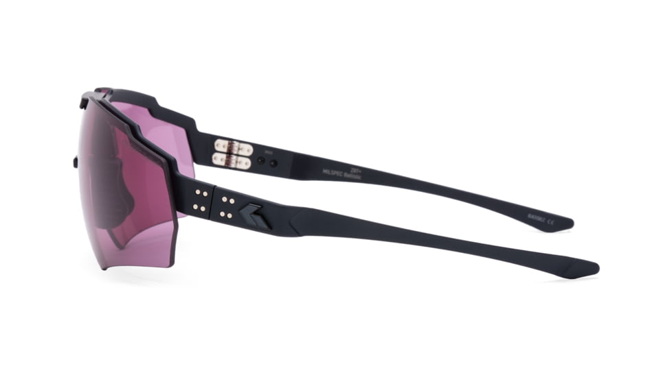 Gatorz Blastshield Sunglasses, Black Logo, Black Frame, Ballistic Shooting Day - Low Light Array Lens, 841235126369
