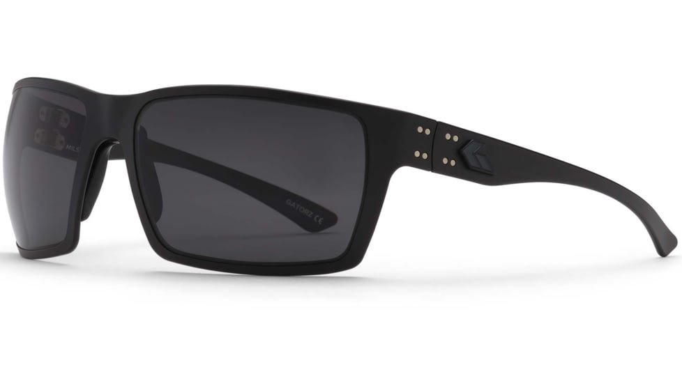 Gatorz Marauder Glasses, Smoke Polarized Lens, Black Cerakote, One Size, GZ-12-410