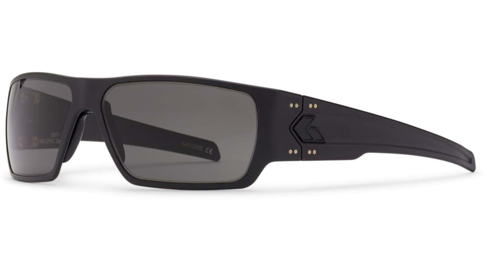 Gatorz Specter Milspec Ballistic Glasses, Cerakote Blackout Frame, Smoke w/Anti-Fog Lens, GZ-08-401