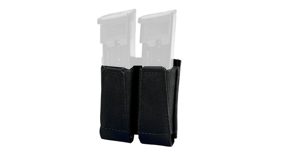 Gbrs Group Gear GBRS Group Double Pistol Magazine Pouch - Bungee Retention, GEAR-DPMP-BR-BLK