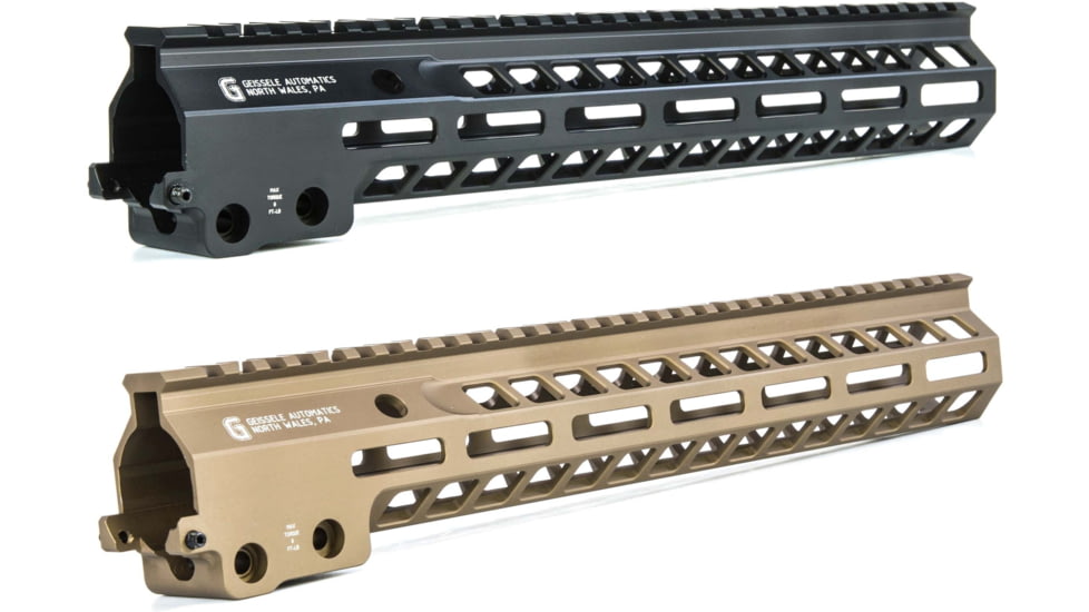 Geissele MLOK MK14, 13.5 Inch Super Modular Rail, Black, Desert Dirt Color