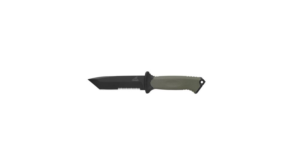 Gerber 000558 Prodigy Fixed 420 Stainless Tanto Blade Textured Soft Rubber