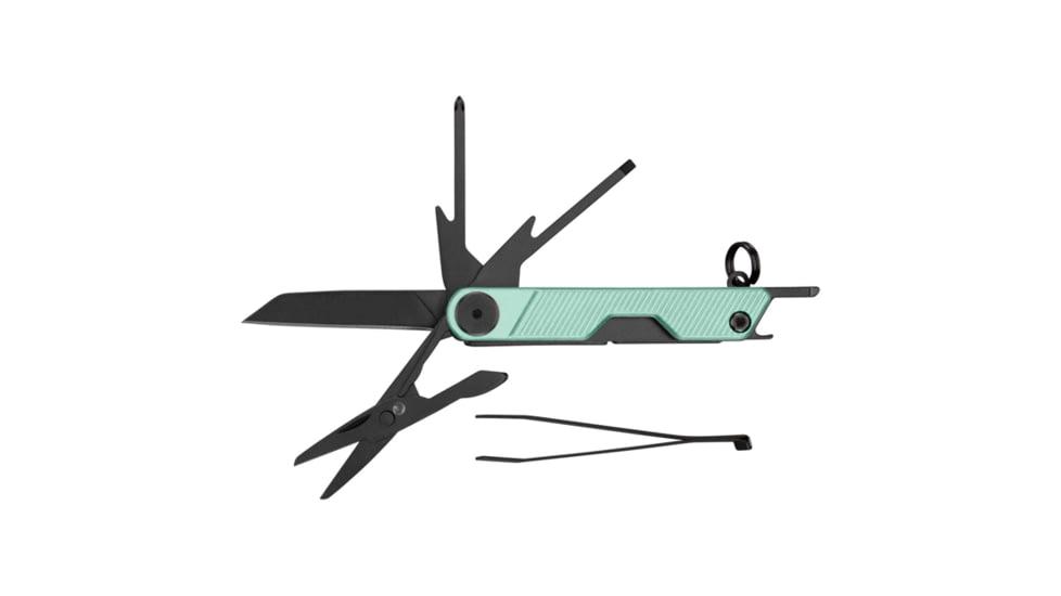 Gerber Armbar Mini Multi-Tool, 1.5in Black Oxide Plain Blade, Mint Green Aluminum Handle, GB-1072682