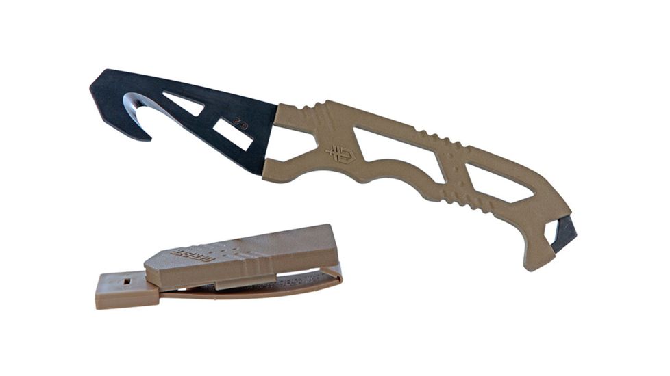 Gerber Crisis Hook Knife, Tan 499, Fixed Blade Knife