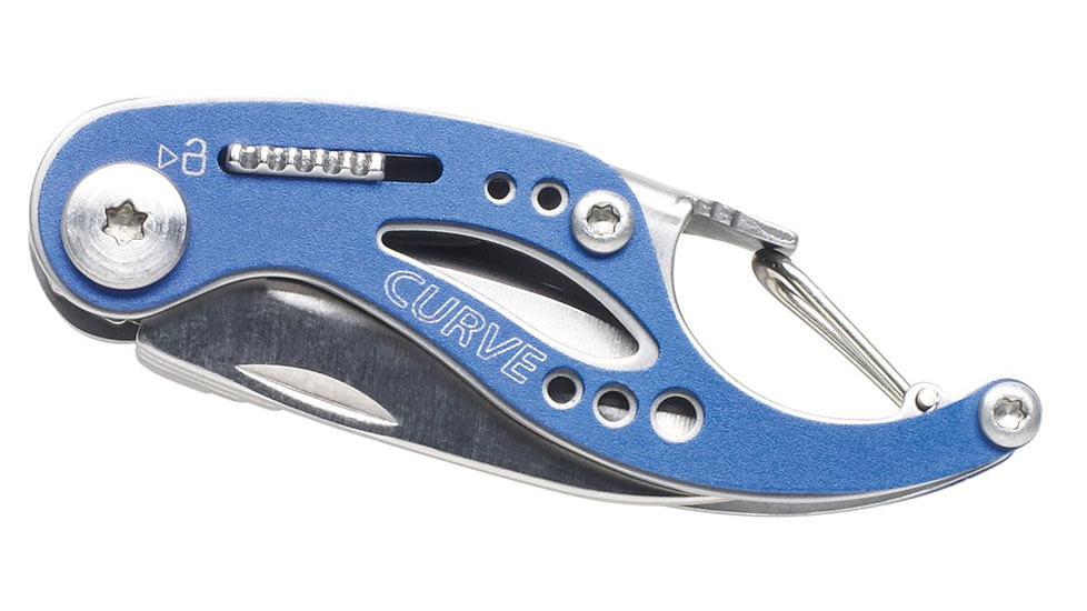 Gerber Curve Multifunction Keychain Tool, Blue - Box Pack