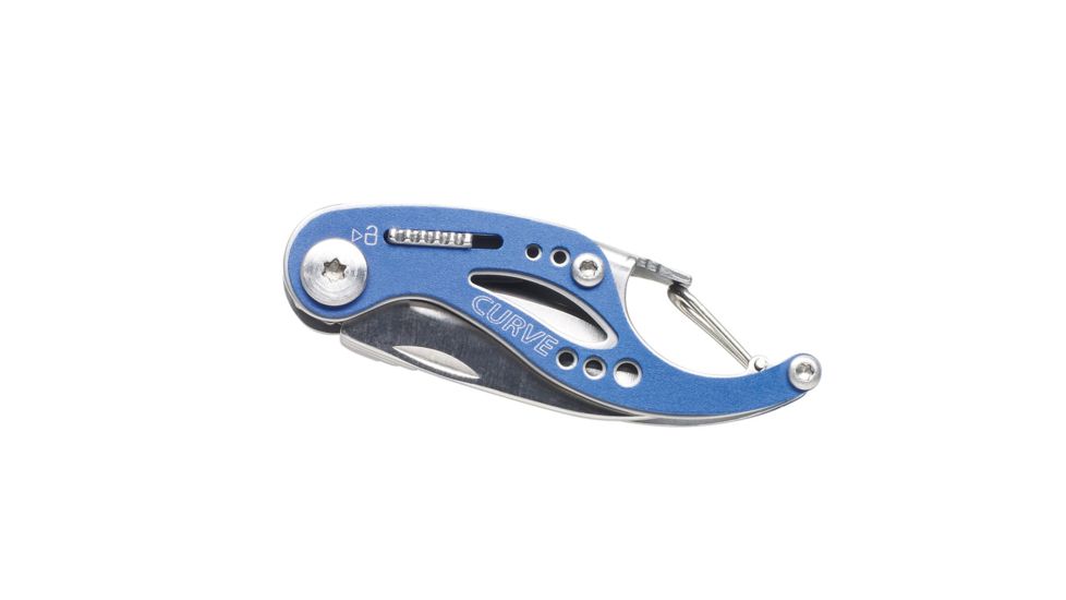 Gerber Curve Multifunction Keychain Tool, Blue - Clam Pack