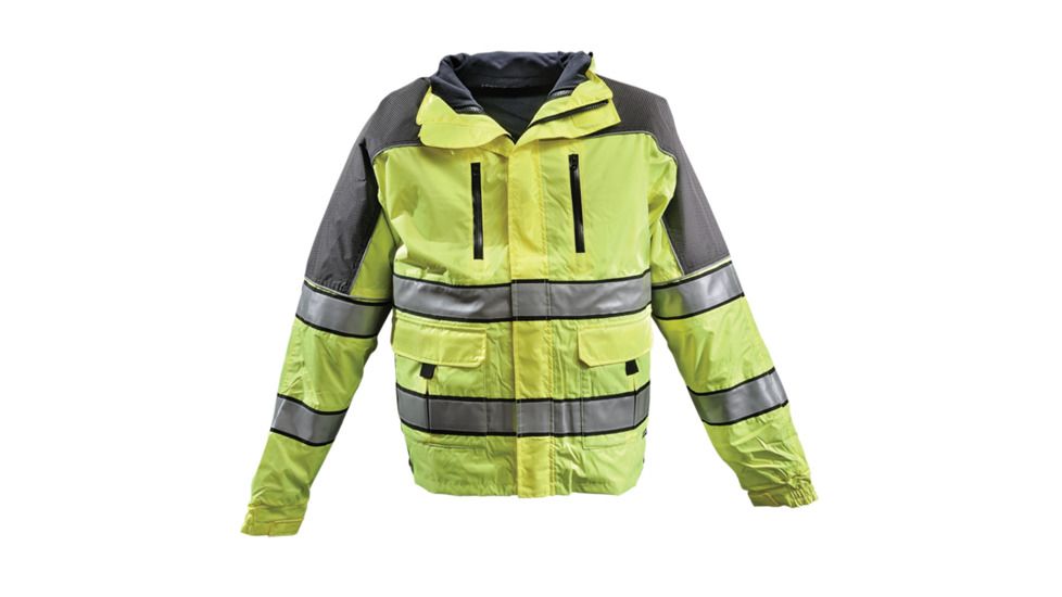 Eclipse SX - Ansi 107 with Soft Shell Liner Jacket, Lime Yellow, 5XLR