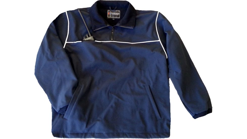 Gerber Outerwear SX Soft Shell Quarter Zip Job Shirt, NAVY, XXLR 51J1 XXLR