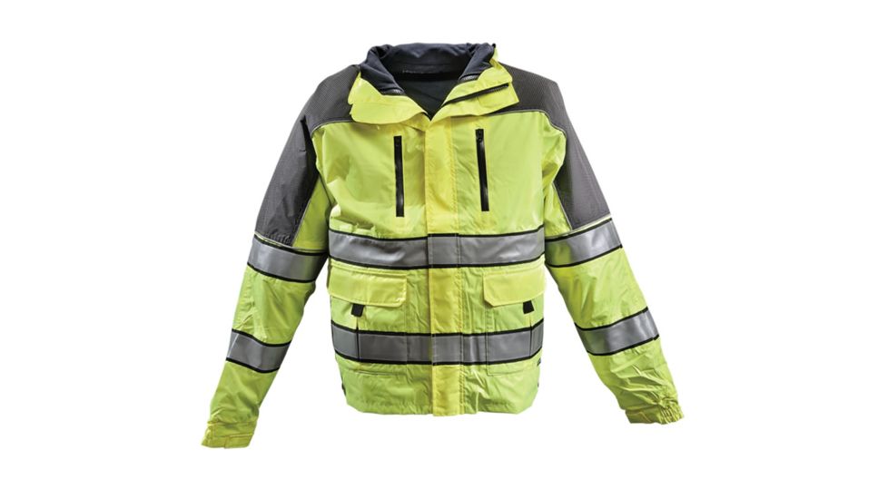 GERBER OUTERWEAR Eclipse Sx - Ansi 107 W/ Soft Shell Liner Jacket, Navy / Lime, SR 70RXL SR