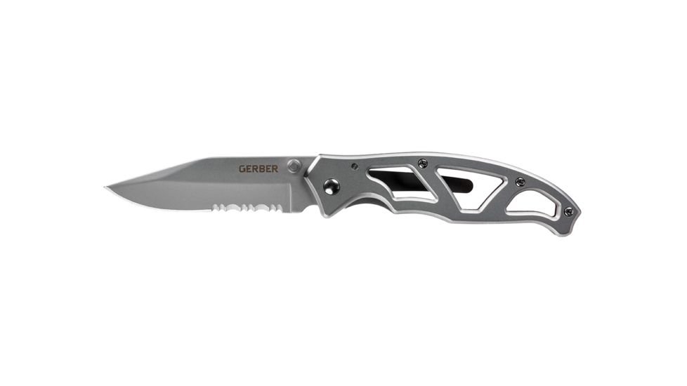 Gerber Paraframe I Stainless Serrated Knife CLAM Package 22-48443
