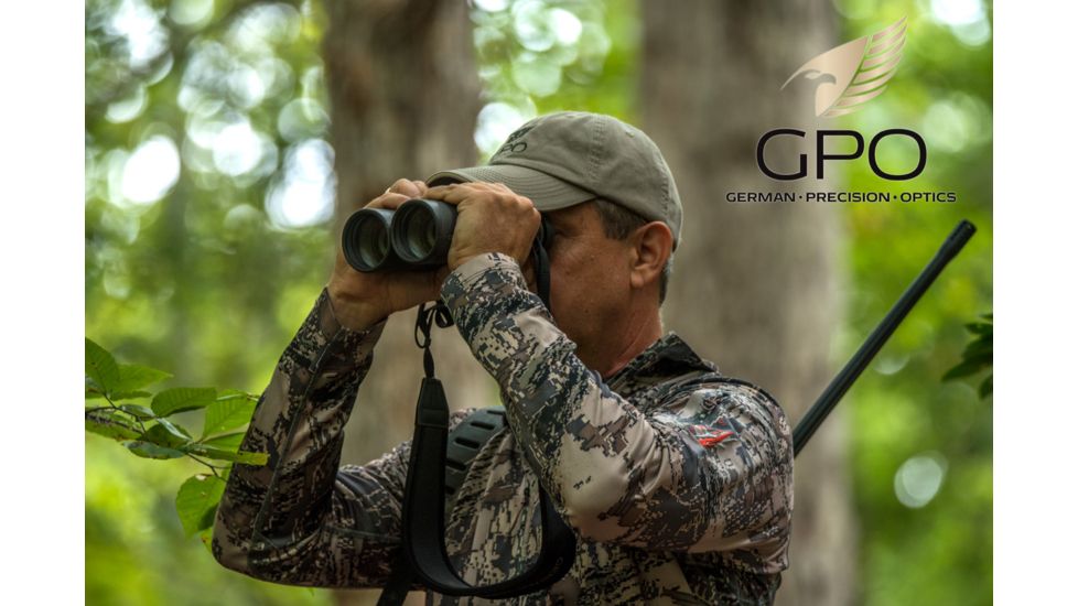 German Precision Optics GPO PASSION HD 10x42HD Binocular, Charcoal Black, 10x42HD, B620