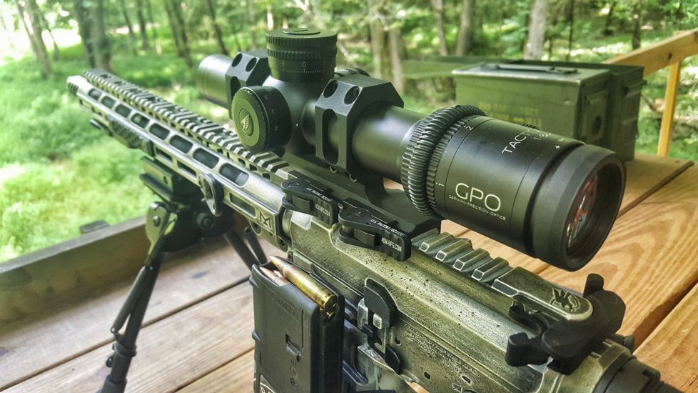 German Precision Optics GPOTAC 8X 1-8x24i Rifle Scope, Horseshoe Reticle, Black Matte RT820