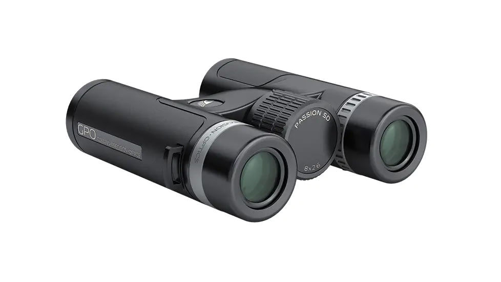 German Precision Optics Passion SD 8x34mm Schmidt-Pechan Prism Binocular, Black/Silver, B220