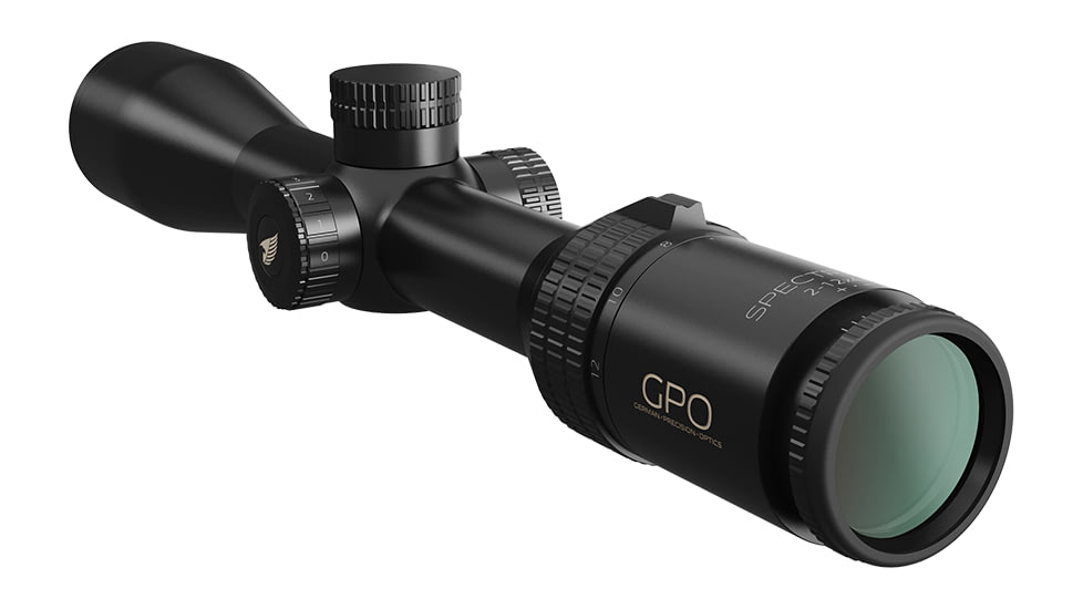 German Precision Optics SPECTRA 6x Rifle Scope, 2-12x44i, 30mm Tube, BRWi reticle, Black, RS640