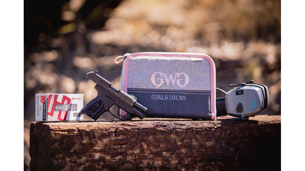 Girls With Guns 9072 Roses Are Gold Made Of Polyester With Gray Finish &amp; Rose G
