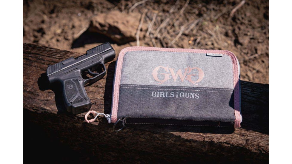 Girls With Guns 9072 Roses Are Gold Made Of Polyester With Gray Finish &amp; Rose G