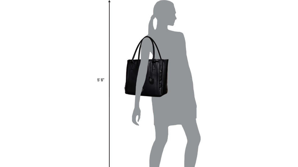 Girls With Guns Cosmic Tote, Lockable Concealed Carry, Black, 15.3 in x 12.5 in x 7 in, 8231