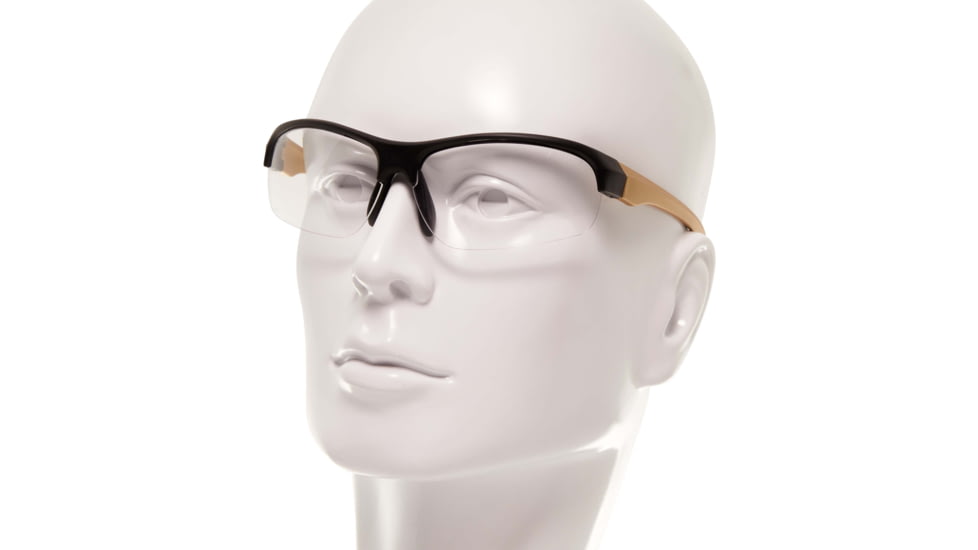Girls With Guns Devotee Protective Shooting Safety Glasses, Gold/Brown Frame, Clear Lenses, One Size, 2371