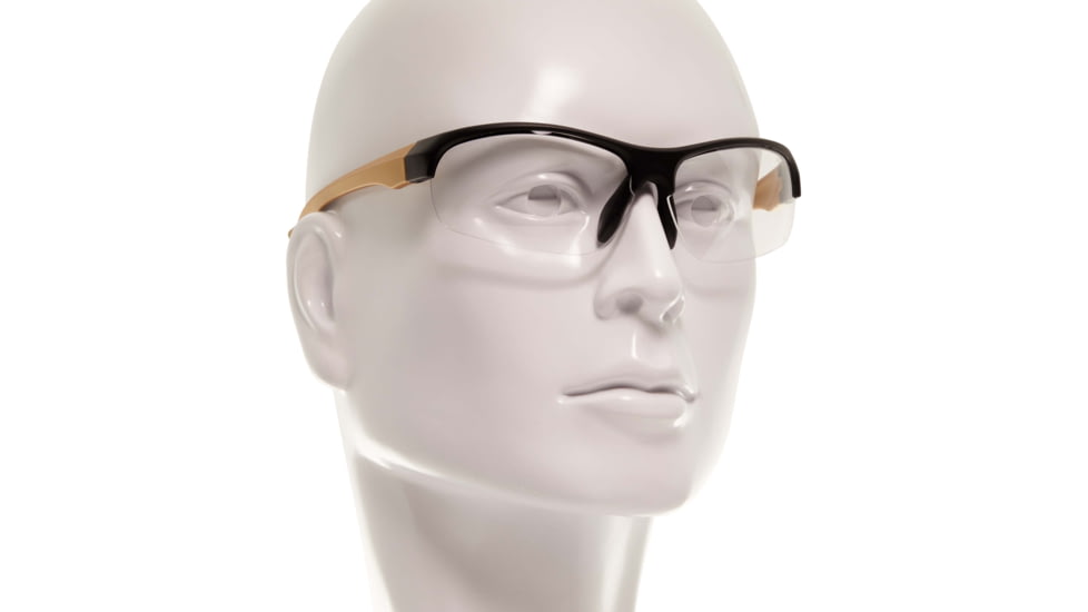 Girls With Guns Devotee Protective Shooting Safety Glasses, Gold/Brown Frame, Clear Lenses, One Size, 2371