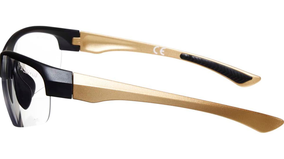 Girls With Guns Devotee Protective Shooting Safety Glasses, Gold/Brown Frame, Clear Lenses, One Size, 2371