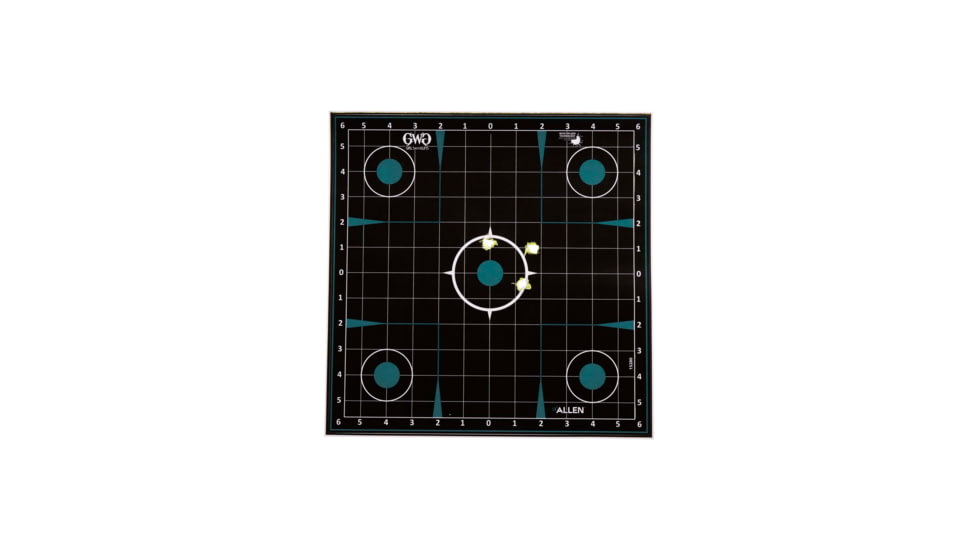 Girls With Guns Gwg Splash Adhesive Sight Grid Target, Teal/Black, 12X12, 15280