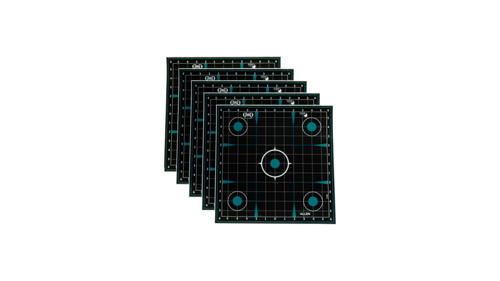 Girls With Guns Gwg Splash Adhesive Sight Grid Target, Teal/Black, 12X12, 15280