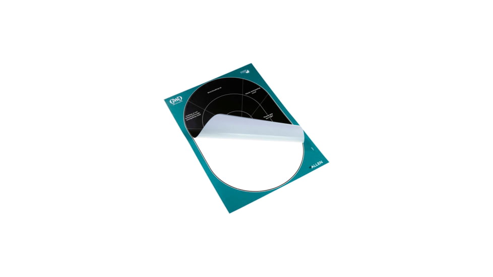 Girls With Guns Gwg Splash Self-Adhesive Oval Handgun Trainer Paper Target, Teal/Black, 12X18, 15283