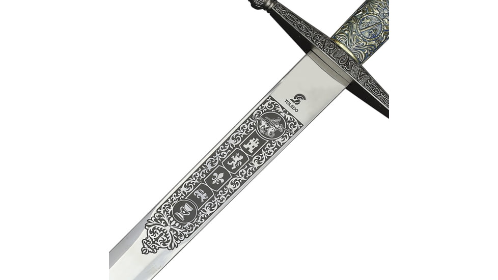 Gladius Charles V Sword, 40.5in Overall, 32.25in Satin Stainless Blade, Metal Alloy Handle, 272
