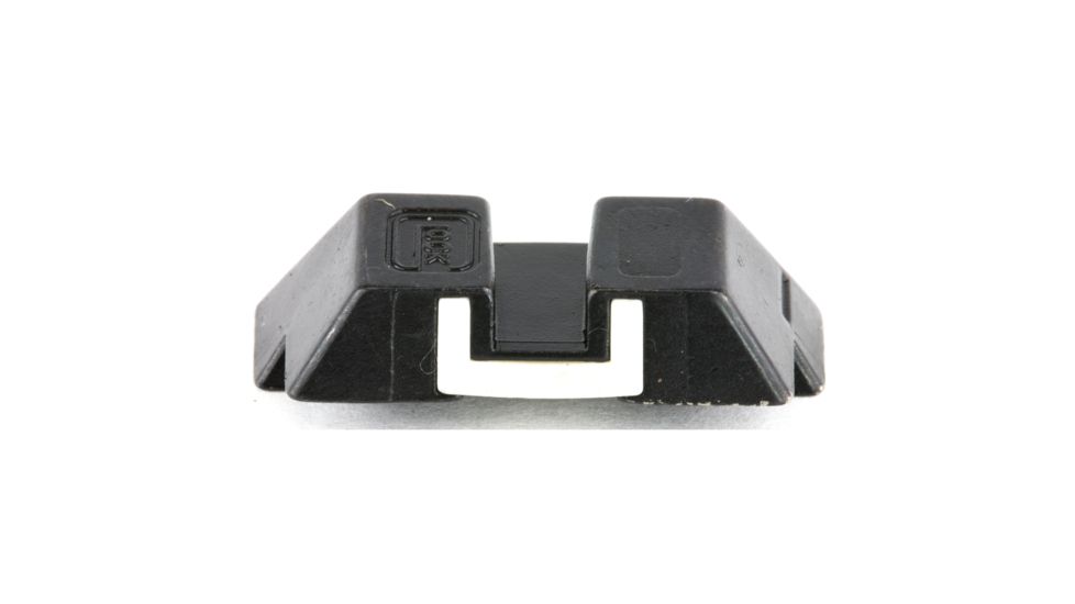 Glock 6.5mm G17/19/22/23/24/26/27/31/32/33/34/35/37/38/39 Fixed Rear Steel Sight, Not G42/G43, White, 6.5mm, GLSP04197
