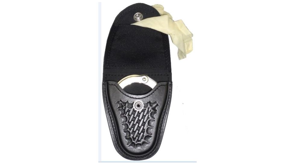 Gould &amp; Goodrich K-Force K80 Handcuff Case/Glove Pouch, Standard Hardware, Black Weave, K80W