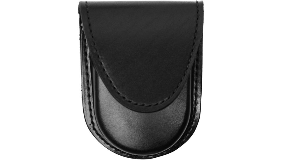 Gould &amp; Goodrich Round Bottom Single Handcuff Case, Hidden Snap, Black, B583