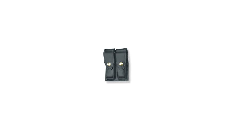 Gould &amp; Goodrich Double Magazine Case w/Snap Closure, Brass Snap - Beretta 92/96, Black, B627-3BR