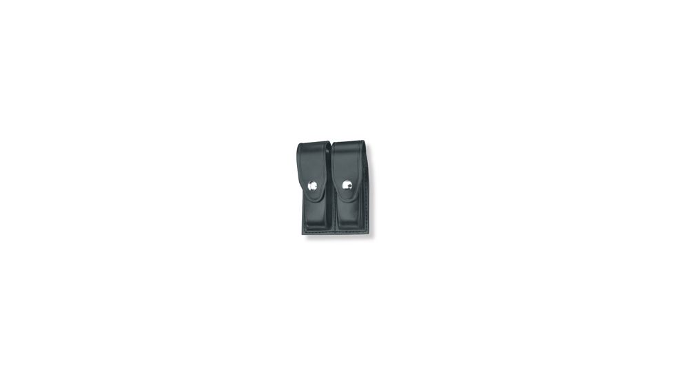 Gould &amp; Goodrich Double Magazine Case w/Snap Closure, Standard Snap - 1911 Single Stack, Black, B627-2